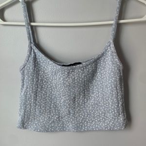 Brandy Melville Blue Floral Skylar Tank🦋